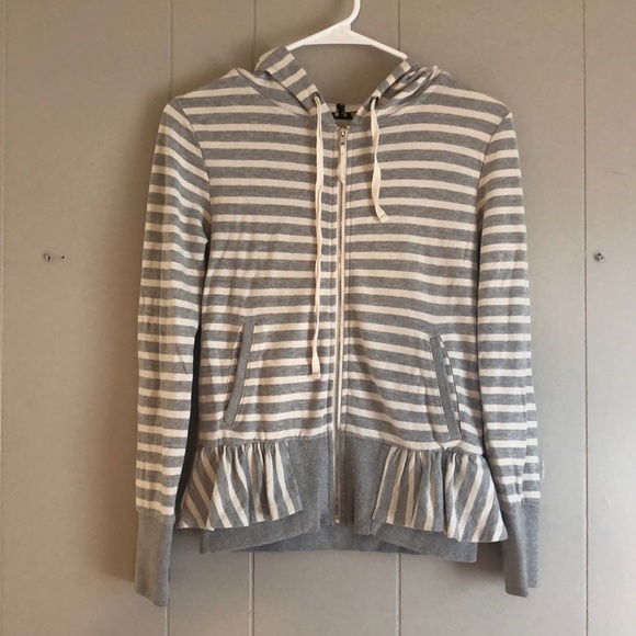 Anthropologie Tops - Saturday Sunday Striped Peplum Hoodie. Size XS.
